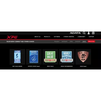 Adata XPG VALOR MESH/Midi Tower/Transpar./White
