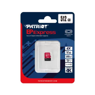 Patriot EP Express/Micro SDXC/512GB/UHS-I U3/Class 10