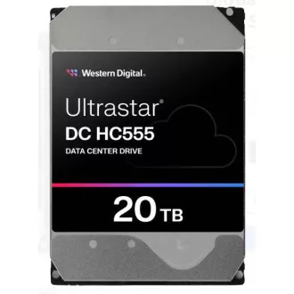 WD Ultrastar DC HC555/20TB/HDD/3,5"/SATA/M.2 SATA/7200 vrtljajev na minuto/Srebrna/5R WD Ultrastar DC HC555/20TB/HDD/3,5"/SATA/M.2 SATA/7200 vrtljajev na minuto/Srebrna/5R