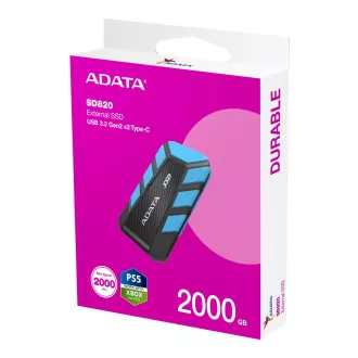 ADATA SD820/2TB/SSD/External/Blue/5R