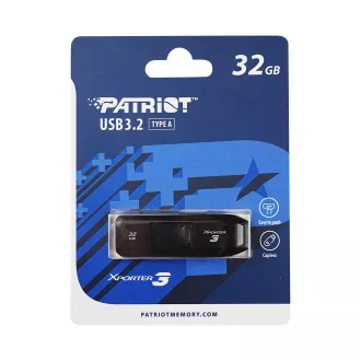 Patriot Xporter 3 Slider/32GB/USB 3.2/USB-A/črna