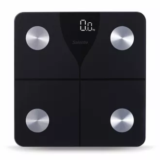 Salente SlimFit, pametna osebna diagnostična tehtnica za fitnes, Bluetooth, črna