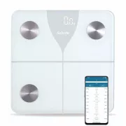 Salente SlimFit, pametna osebna diagnostična tehtnica za fitnes, Bluetooth, bela