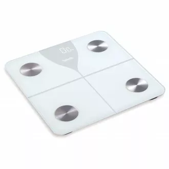 Salente SlimFit, pametna osebna diagnostična tehtnica za fitnes, Bluetooth, bela