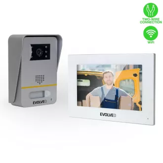 EVOLVEO DoorPhone AP1-2, žični videotelefon z aplikacijo, bel