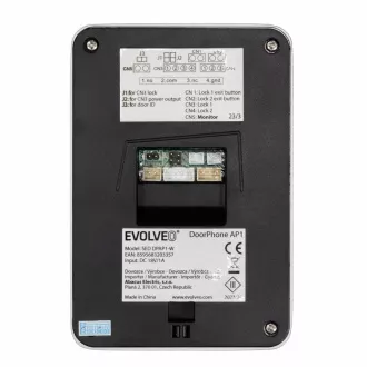 EVOLVEO DoorPhone AP1-2, žični videotelefon z aplikacijo, bel