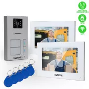 EVOLVEO DoorPhone AP2-2 žični videotelefon za dve stanovanji z aplikacijo, bel