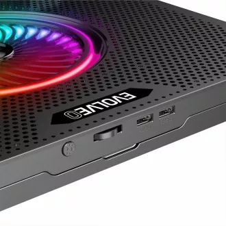 EVOLVEO Ania 16, hladilna podloga za prenosne računalnike, 5x ventilator, RGB osvetlitev EVOLVEO Ania 16, hladilna podloga za prenosne računalnike, 5x ventilator, RGB osvetlitev
