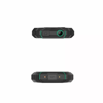 EVOLVEO StrongPhone W4, IP68 odporen telefon z dvema karticama SIM, 2,8-palčni LCD, 2500 mAh, Powerbank, črno-zelen