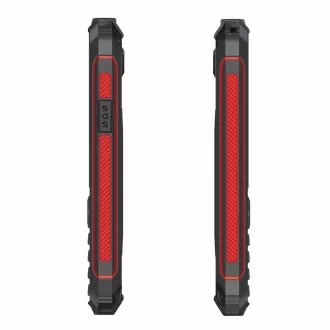 EVOLVEO StrongPhone W4, IP68 odporen telefon z dvema karticama SIM, 2,8-palčni LCD, 2500 mAh, Powerbank, črna in rdeča