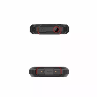 EVOLVEO StrongPhone W4, IP68 odporen telefon z dvema karticama SIM, 2,8-palčni LCD, 2500 mAh, Powerbank, črna in rdeča
