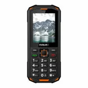 EVOLVEO StrongPhone X5, vodoodporen vzdržljiv telefon z dvema karticama SIM, črno-oranžen