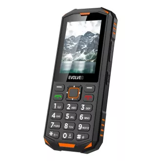 EVOLVEO StrongPhone X5, vodoodporen vzdržljiv telefon z dvema karticama SIM, črno-oranžen EVOLVEO StrongPhone X5, vodoodporen vzdržljiv telefon z dvema karticama SIM, črno-oranžen
