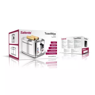 Salente ToastMax opekač kruha z digitalnim zaslonom, nerjaveče jeklo