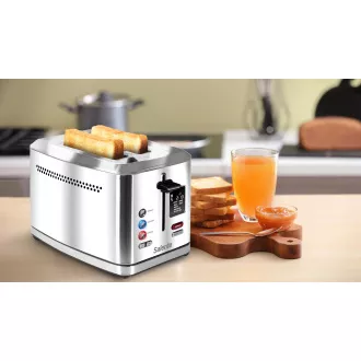 Salente ToastMax opekač kruha z digitalnim zaslonom, nerjaveče jeklo