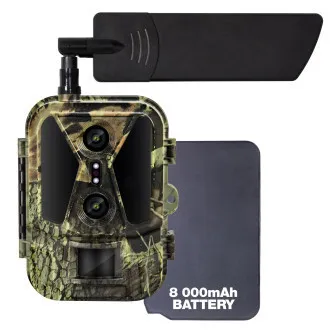EVOLVEO StrongVision Dual PRO 4G, fotopast in varnostna kamera, 4G LTE, oblak/e-pošta, 10.000 mAh
