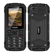 EVOLVEO StrongPhone Q1, IP68 odporen telefon z dvema karticama SIM, 2,4" LCD, 1800 mAh, črn
