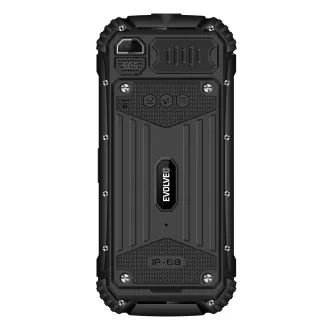 EVOLVEO StrongPhone Q1, IP68 odporen telefon z dvema karticama SIM, 2,4" LCD, 1800 mAh, črn