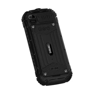 EVOLVEO StrongPhone Q1, IP68 odporen telefon z dvema karticama SIM, 2,4" LCD, 1800 mAh, črn