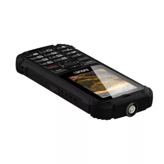 EVOLVEO StrongPhone Q1, IP68 odporen telefon z dvema karticama SIM, 2,4" LCD, 1800 mAh, črn