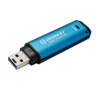 Kingston Ironkey Vault Privacy 50/512GB/USB 3.2/USB-A/modra