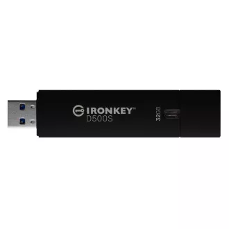 Kingston Ironkey D500S/32GB/USB 3.2/USB-A/črna Kingston Ironkey D500S/32GB/USB 3.2/USB-A/črna