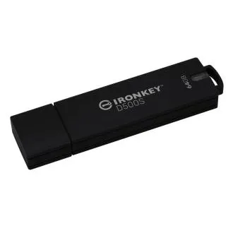Kingston Ironkey D500S/64GB/USB 3.2/USB-A/črna