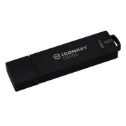 Kingston Ironkey D500S/128 GB/USB 3.2/USB-A/črna