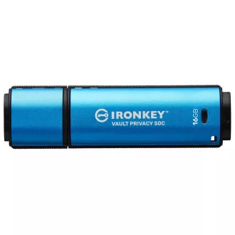 Kingston Ironkey Vault Privacy 50C/16GB/USB 3.2/USB-C/modra