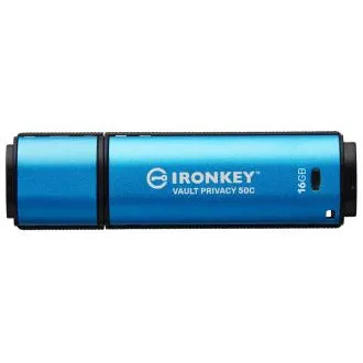 Kingston Ironkey Vault Privacy 50C/16GB/USB 3.2/USB-C/modra