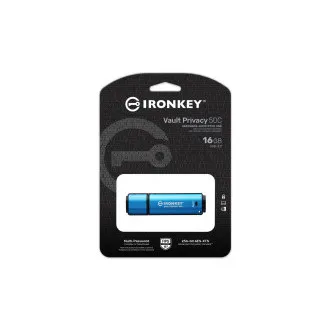 Kingston Ironkey Vault Privacy 50C/16GB/USB 3.2/USB-C/modra