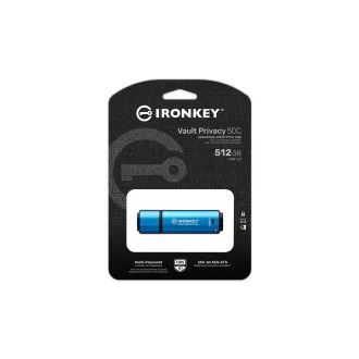 Kingston Ironkey Vault Privacy 50C/512GB/USB 3.2/USB-C/modra