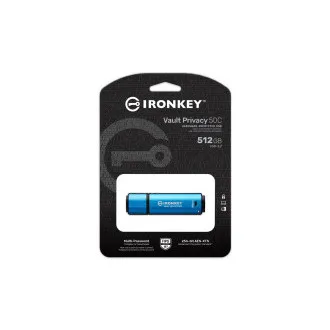 Kingston Ironkey Vault Privacy 50C/512GB/USB 3.2/USB-C/modra Kingston Ironkey Vault Privacy 50C/512GB/USB 3.2/USB-C/modra