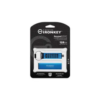 Kingston Ironkey Keypad 200C/128GB/USB 3.0/USB-C/modra Kingston Ironkey Keypad 200C/128GB/USB 3.0/USB-C/modra