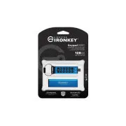 Kingston Ironkey Keypad 200C/128GB/USB 3.0/USB-C/modra