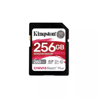 Kingston Canvas React Plus/SDHC/256GB/UHS-II U3/razred 10