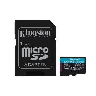 Adapter Kingston Canvas Go Plus A2/Micro SDXC/256GB/UHS-I U3/Class 10/