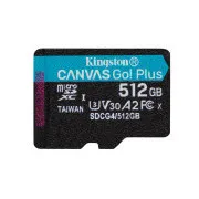 Kingston Canvas Go Plus A2/Micro SDXC/512GB/UHS-I U3/Class 10