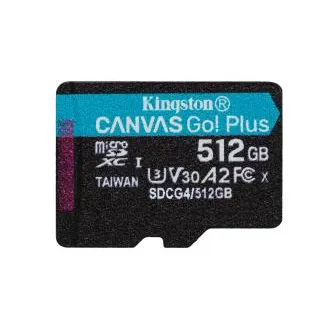 Kingston Canvas Go Plus A2/Micro SDXC/512GB/UHS-I U3/Class 10 Kingston Canvas Go Plus A2/Micro SDXC/512GB/UHS-I U3/Class 10