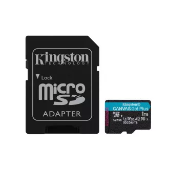 Adapter Kingston Canvas Go Plus A2/Micro SDXC/1TB/UHS-I U3/Class 10/