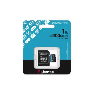 Adapter Kingston Canvas Go Plus A2/Micro SDXC/1TB/UHS-I U3/Class 10/ Adapter Kingston Canvas Go Plus A2/Micro SDXC/1TB/UHS-I U3/Class 10/