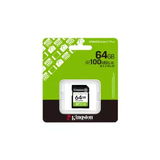 Kingston Canvas Select Plus/SDXC/64GB/UHS-I U1/razred 10