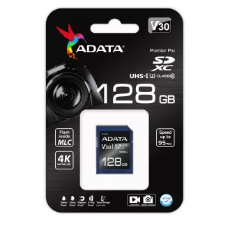 ADATA V30S/SDXC/128GB/UHS-I U3/razred 10