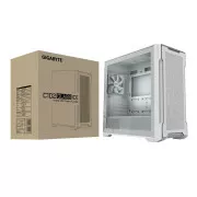 GIGABYTE C102 GLASS ICE/Midi Tower/Transpar./White