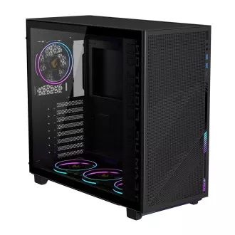 GIGABYTE AORUS C400 GLASS/Midi Tower/Transpar./Črna