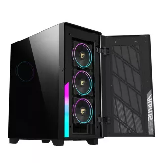GIGABYTE AORUS C500/Midi Tower/Transpar./Črna