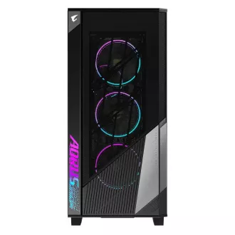 GIGABYTE AORUS C500/Midi Tower/Transpar./Črna