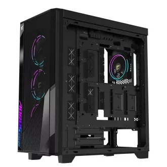 GIGABYTE AORUS C500/Midi Tower/Transpar./Črna