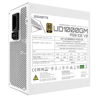 GIGABYTE napajalnik 1000W 80PLUS Gold Modular PG5 ICE