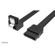 AKASA - Proslim kabel SATA 90° - 50 cm